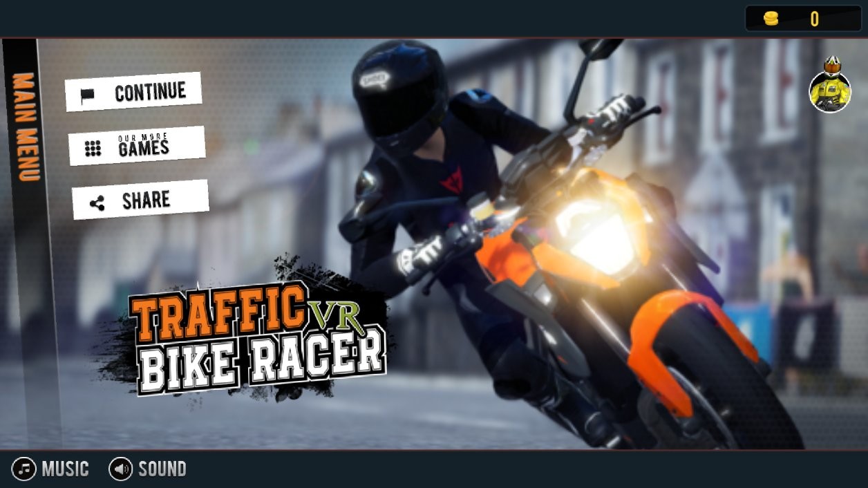 vr摩托车竞速游戏(VR Traffic Bike Racer)